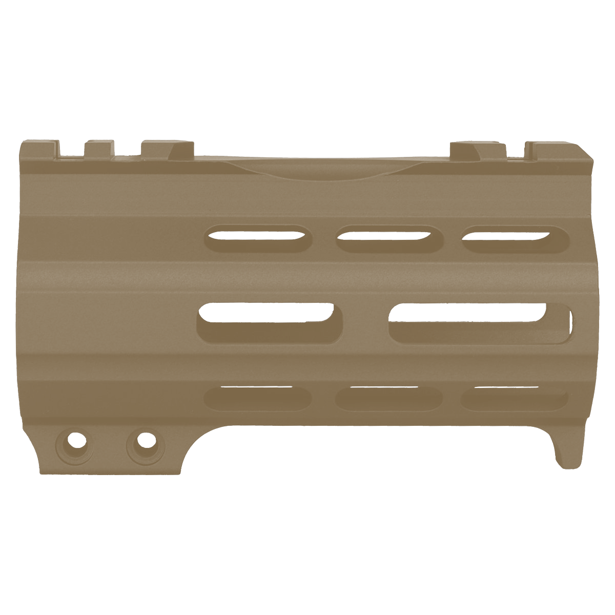 AR-15 4" M-LOK Super Slim Free Float Handguard w/ Handstop- FDE