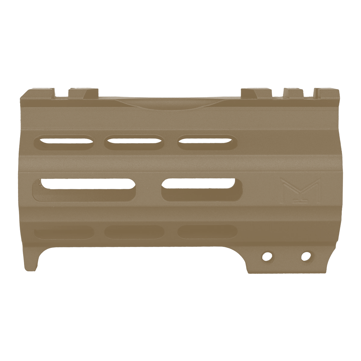 AR-15 4" M-LOK Super Slim Free Float Handguard w/ Handstop- FDE