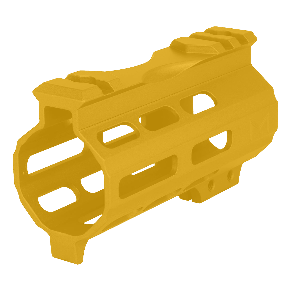 AR-15 4" M-LOK Super Slim Free Float Handguard w/ Handstop- Gold