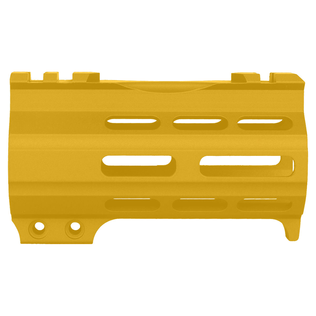 AR-15 4" M-LOK Super Slim Free Float Handguard w/ Handstop- Gold