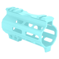AR-15 4" M-LOK Super Slim Free Float Handguard w/ Handstop- Robins Egg Blue