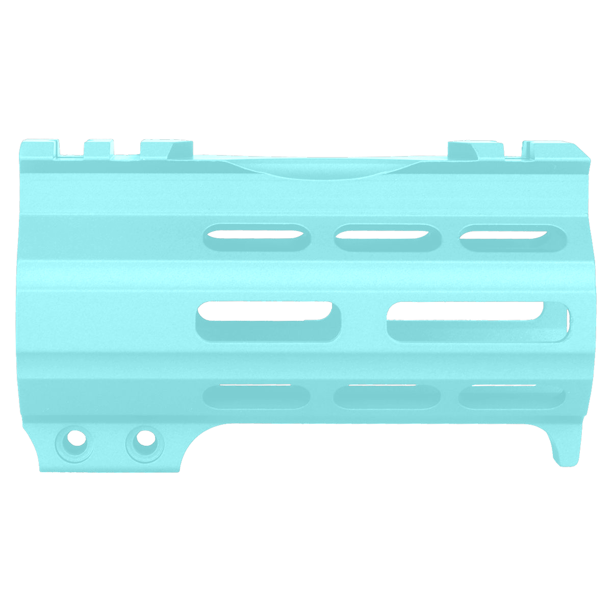 AR-15 4" M-LOK Super Slim Free Float Handguard w/ Handstop- Robins Egg Blue
