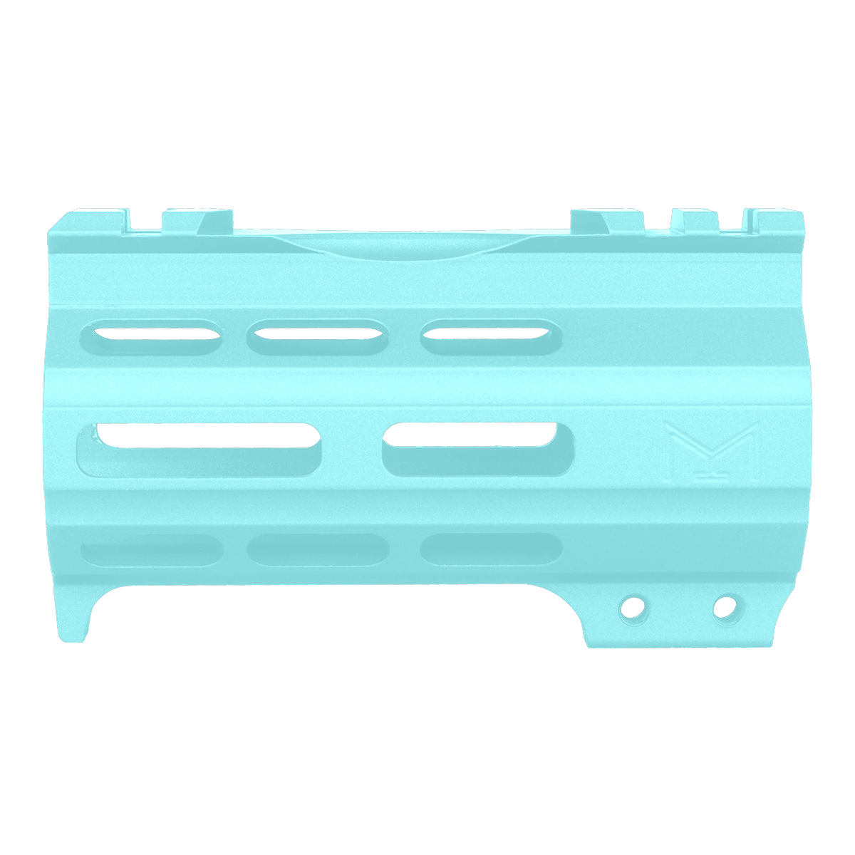 AR-15 4" M-LOK Super Slim Free Float Handguard w/ Handstop- Robins Egg Blue