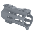 AR-15 4" M-LOK Super Slim Free Float Handguard w/ Handstop- Sniper Grey