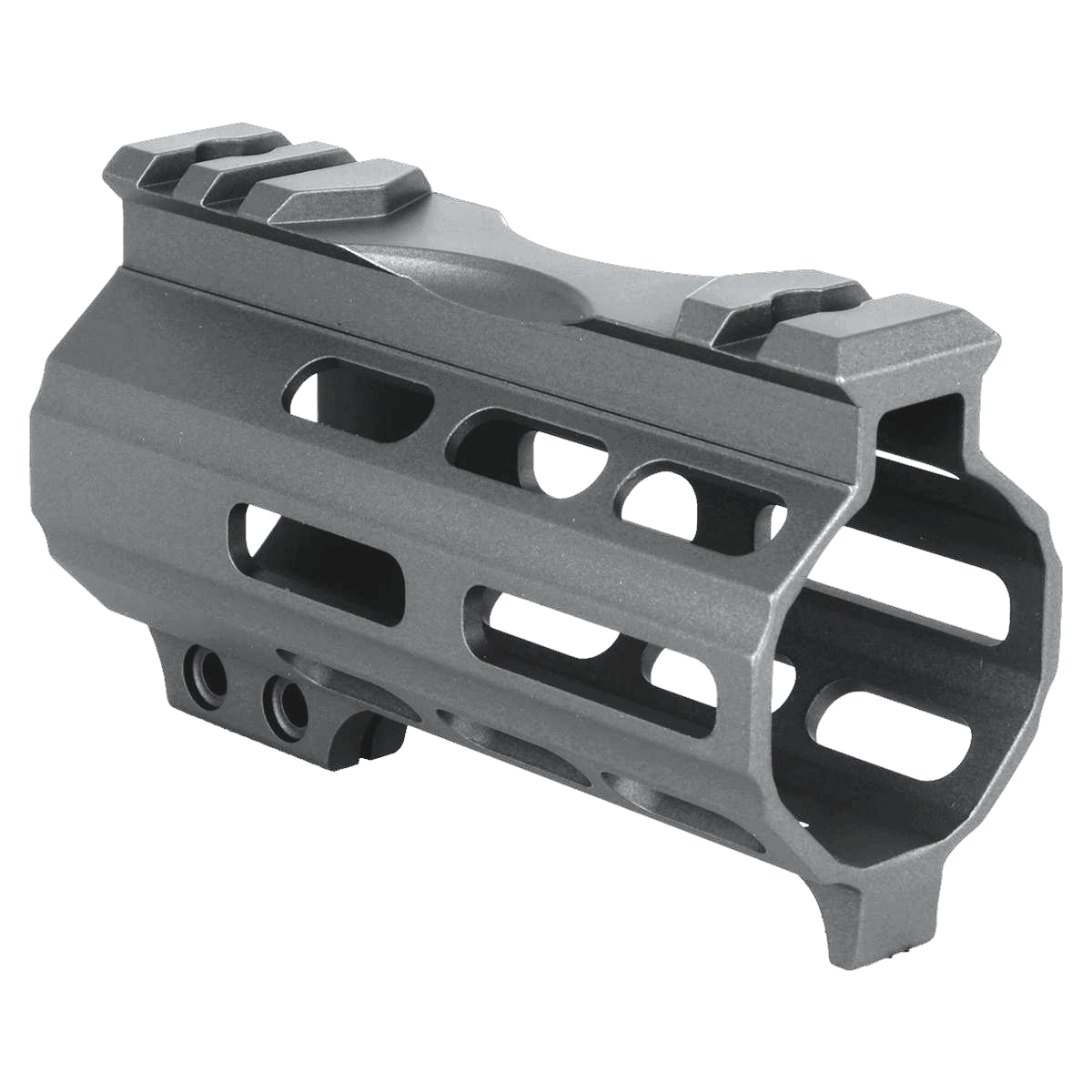 AR-15 4" M-LOK Super Slim Free Float Handguard w/ Handstop- Tungsten