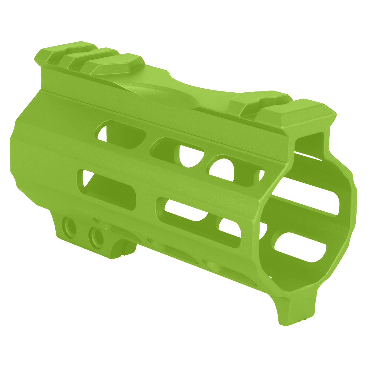 AR-15 4" M-LOK Super Slim Free Float Handguard w/ Handstop- Zombie Green