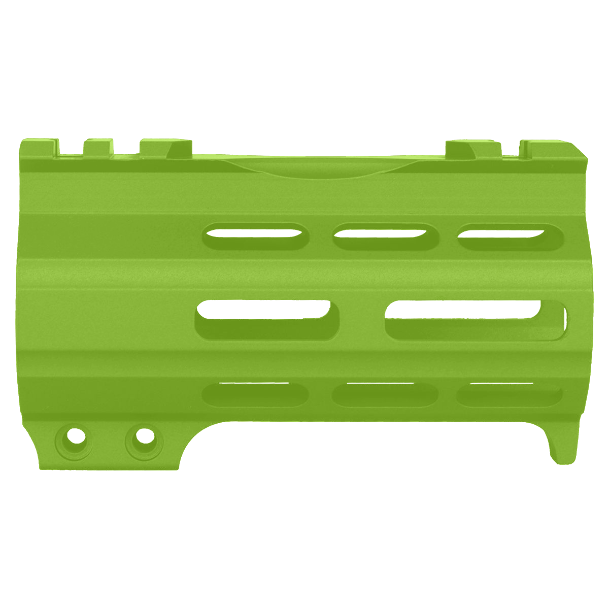 AR-15 4" M-LOK Super Slim Free Float Handguard w/ Handstop- Zombie Green