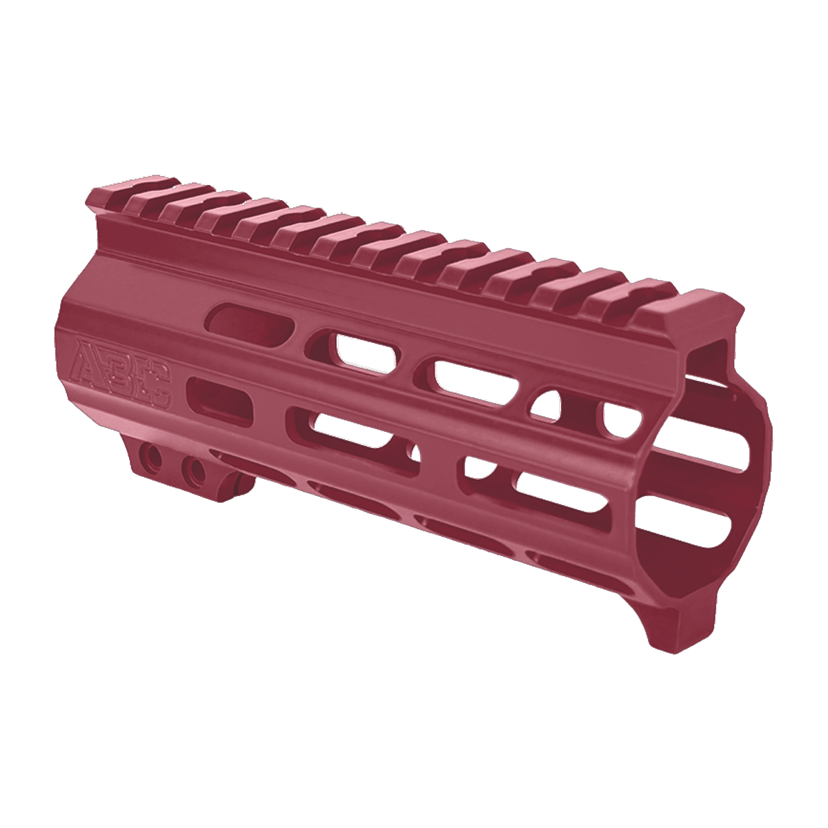AR-15 Super Slim Free Float 5.5" M-LOK Full Picatinny Rail Handguard w/ Handstop- Cranberry Frost