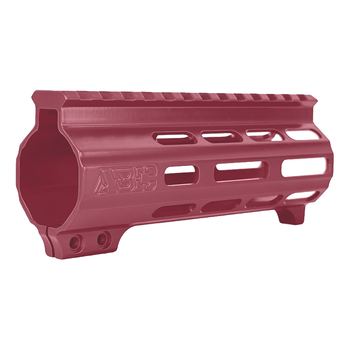 AR-15 Super Slim Free Float 5.5" M-LOK Full Picatinny Rail Handguard w/ Handstop- Cranberry Frost