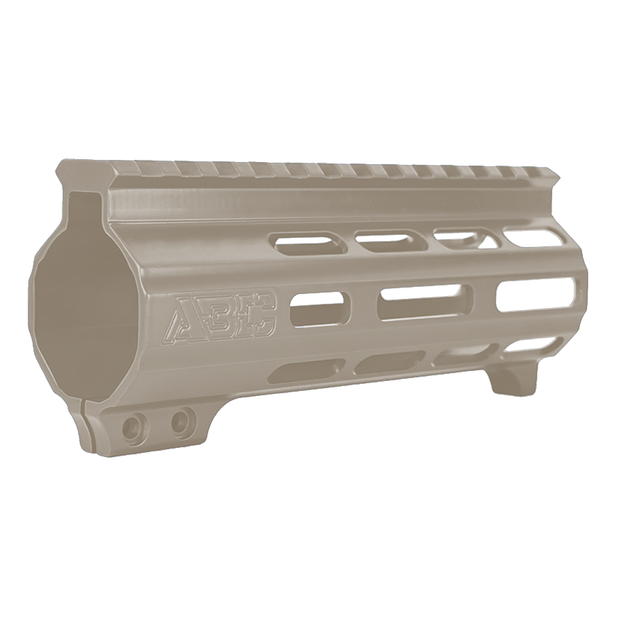 AR-15 Super Slim Free Float 5.5" M-LOK Full Picatinny Rail Handguard w/ Handstop- Flat Dark Earth