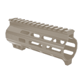 AR-15 Super Slim Free Float 5.5" M-LOK Full Picatinny Rail Handguard w/ Handstop- Flat Dark Earth
