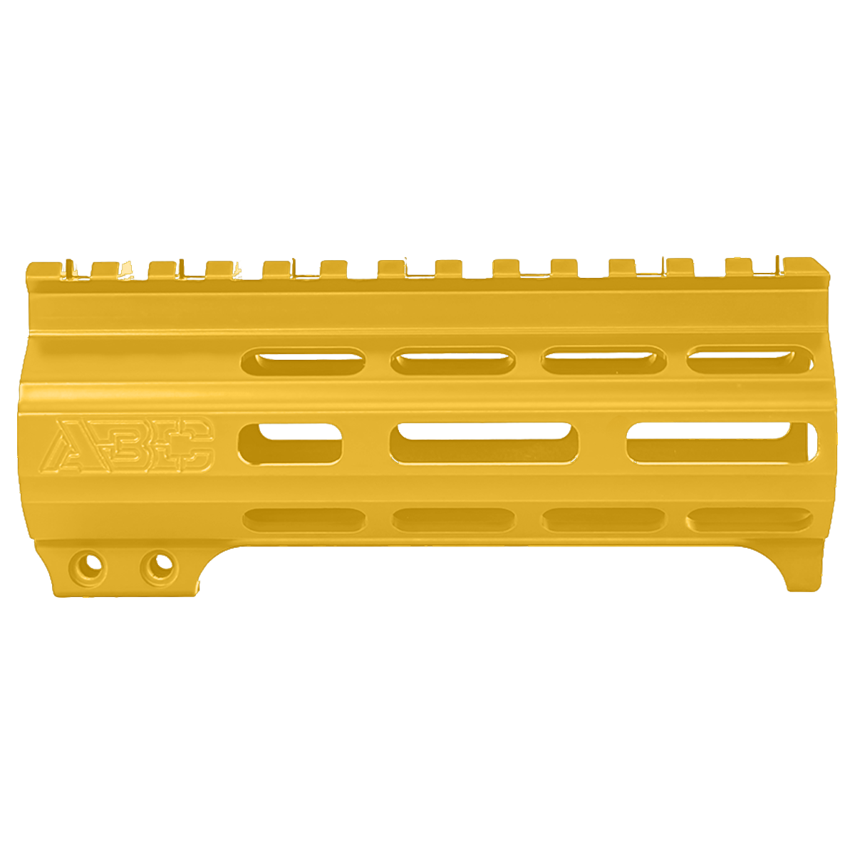 AR-15 Super Slim Free Float 5.5" M-LOK Full Picatinny Rail Handguard w/ Handstop- Gold