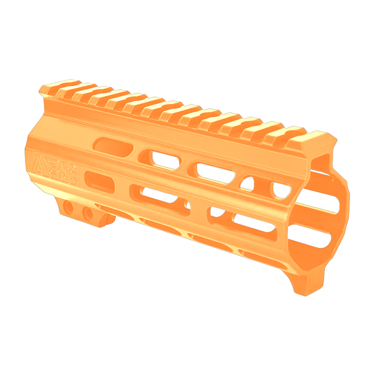 AR-15 Super Slim Free Float 5.5" M-LOK Full Picatinny Rail Handguard w/ Handstop- Tequila Sunrise Orange