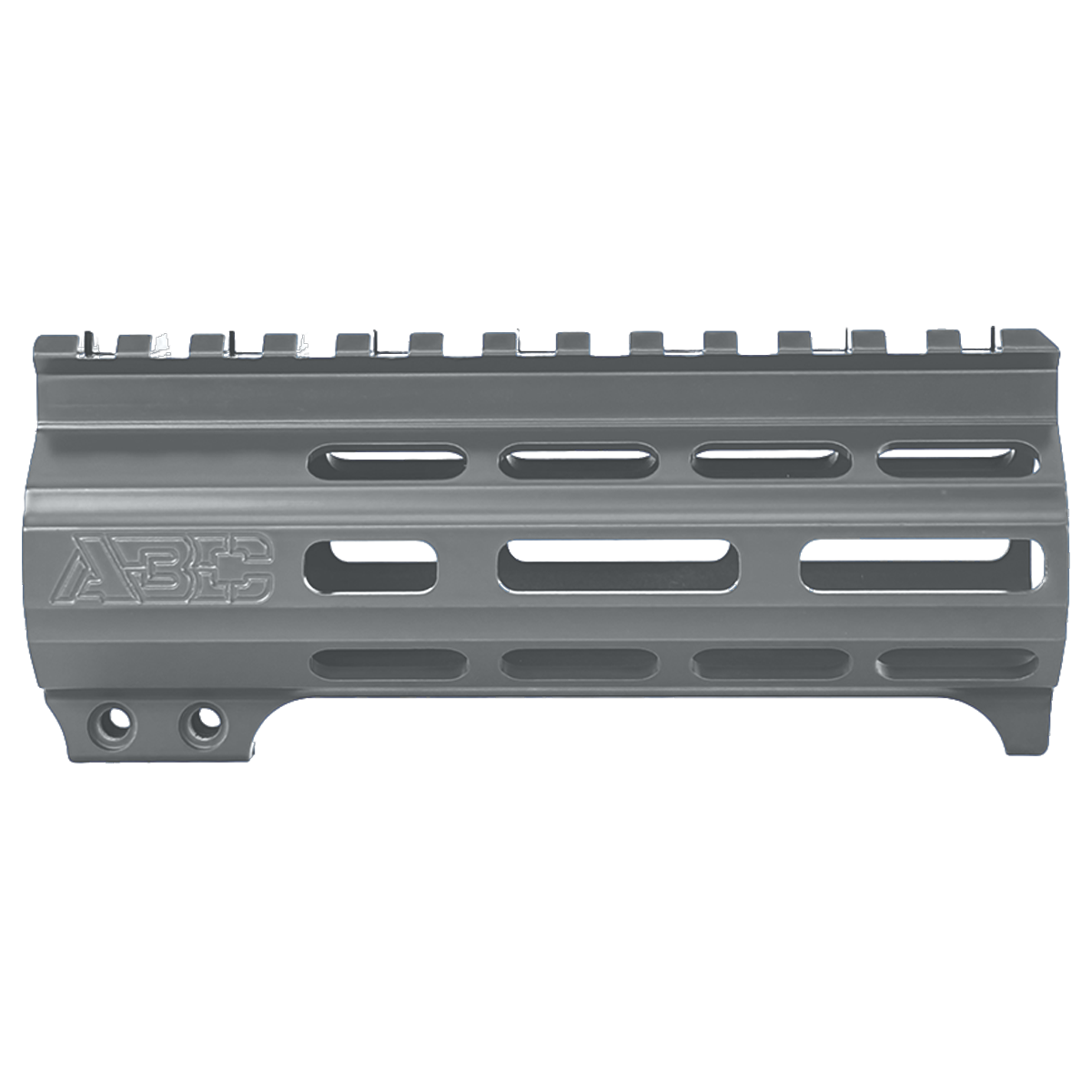 AR-15 Super Slim Free Float 5.5" M-LOK Full Picatinny Rail Handguard w/ Handstop- Tungsten Gray