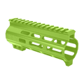 AR-15 Super Slim Free Float 5.5" M-LOK Full Picatinny Rail Handguard w/ Handstop- Zombie Green