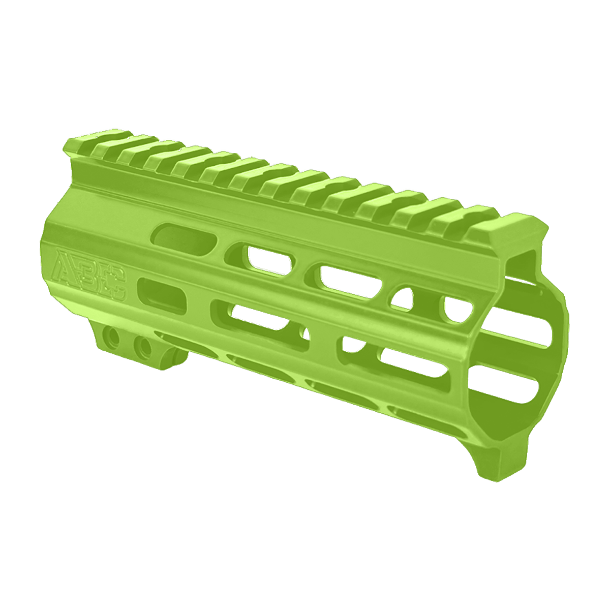 AR-15 Super Slim Free Float 5.5" M-LOK Full Picatinny Rail Handguard w/ Handstop- Zombie Green
