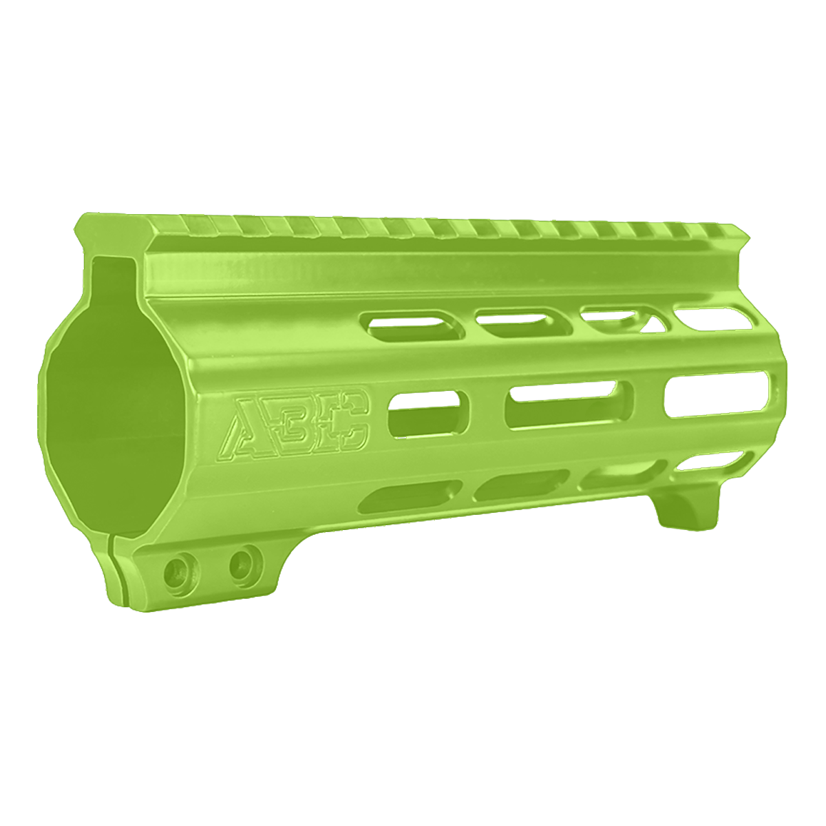 AR-15 Super Slim Free Float 5.5" M-LOK Full Picatinny Rail Handguard w/ Handstop- Zombie Green