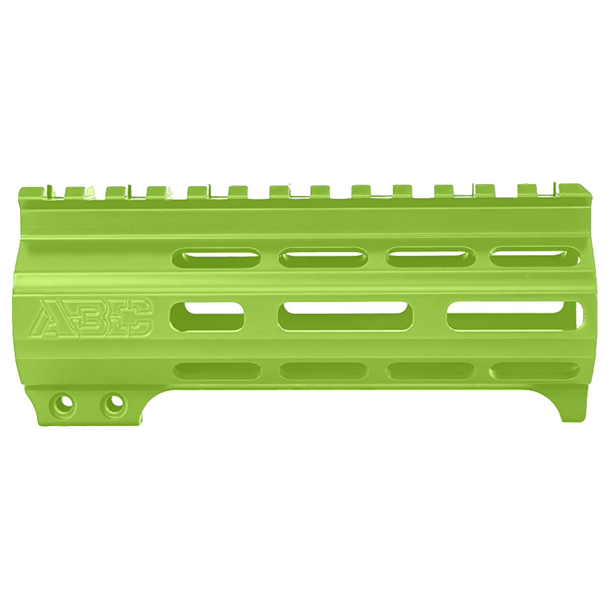 AR-15 Super Slim Free Float 5.5" M-LOK Full Picatinny Rail Handguard w/ Handstop- Zombie Green