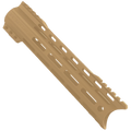 AR-15 American Built Custom 10" Hybrid MLOK Handguard - Cerakote Burnt Bronze