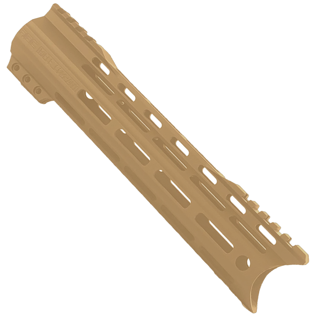 AR-15 American Built Custom 10" Hybrid MLOK Handguard - Cerakote Burnt Bronze
