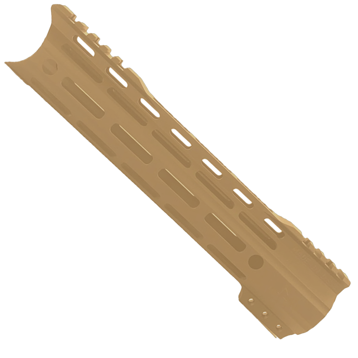 AR-15 American Built Custom 10" Hybrid MLOK Handguard - Cerakote Burnt Bronze