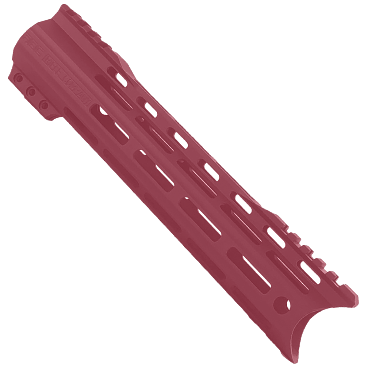 AR-15 American Built Custom 10" Hybrid MLOK Handguard - Cerakote Cranberry Frost