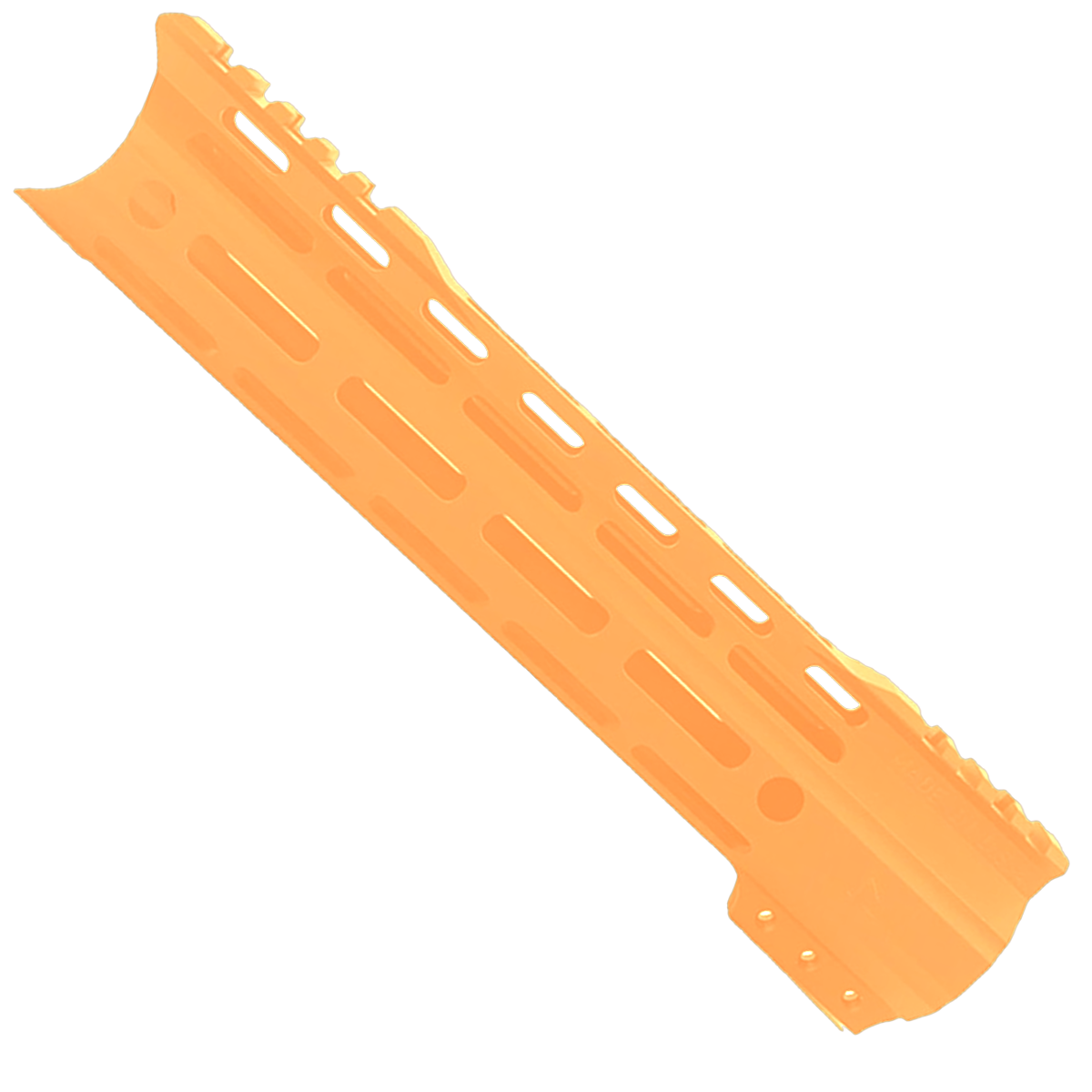 AR-15 American Built Custom 10" Hybrid MLOK Handguard - Cerakote Tequila Sunrise Orange