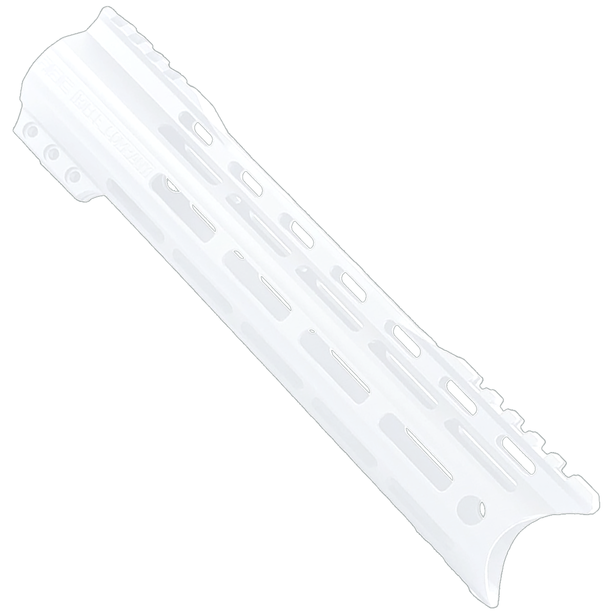 AR-15 American Built Custom 10" Hybrid MLOK Handguard - Cerakote Storm Trooper White