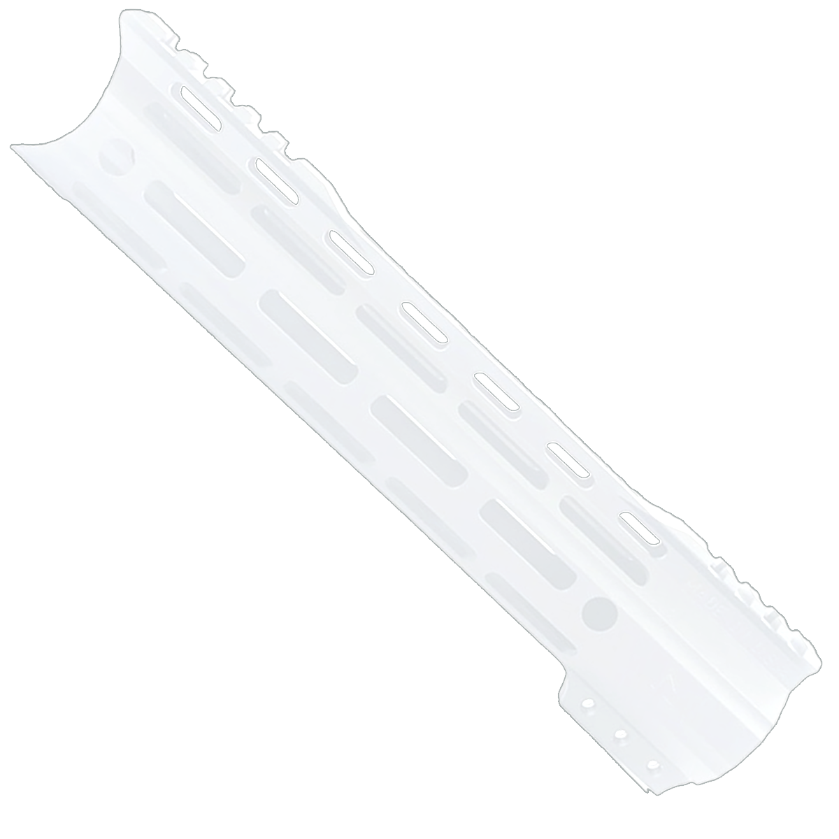 AR-15 American Built Custom 10" Hybrid MLOK Handguard - Cerakote Storm Trooper White