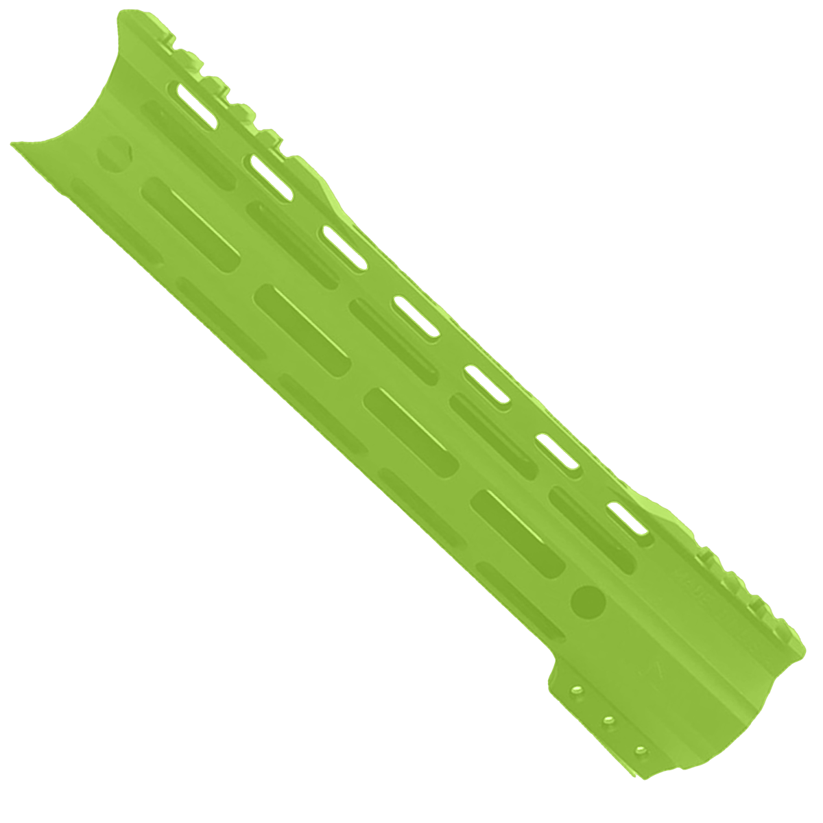 AR-15 American Built Custom 10" Hybrid MLOK Handguard - Cerakote Zombie Green