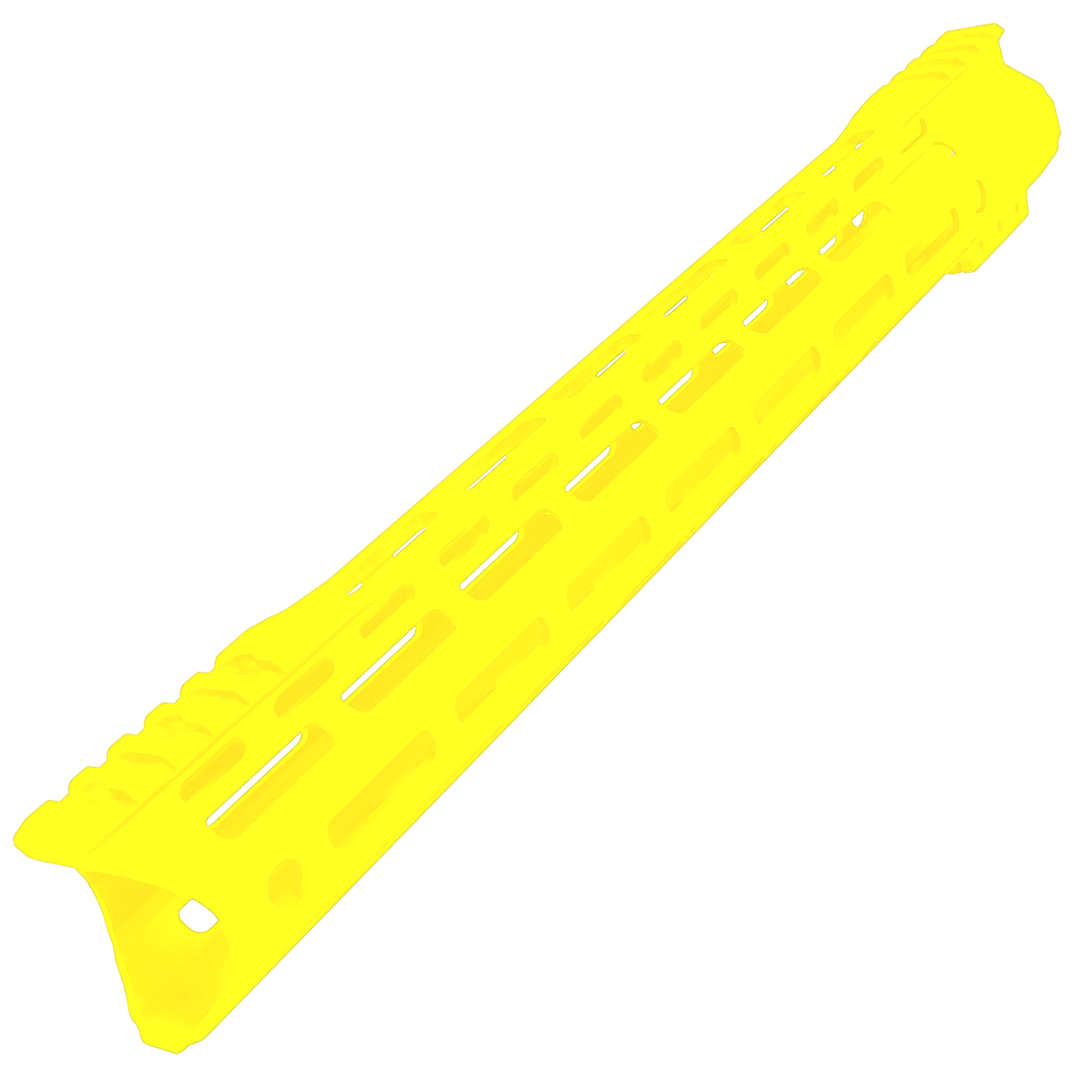AR-15 Custom Hybrid Top Cut Super Slim MLOK Handguard 15" - Cerakote Lemon Zest