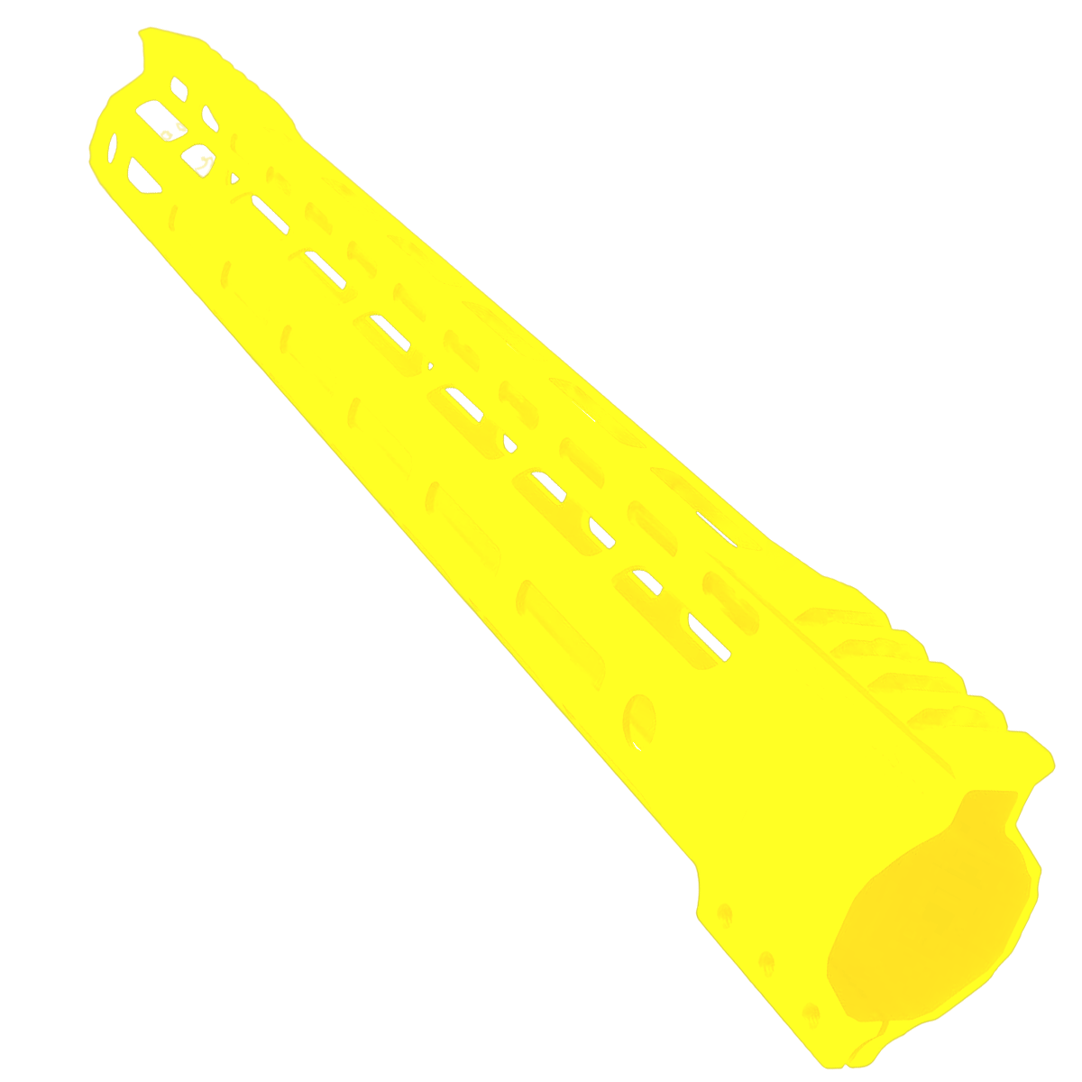 AR-15 Custom Hybrid Top Cut Super Slim MLOK Handguard 15" - Cerakote Lemon Zest