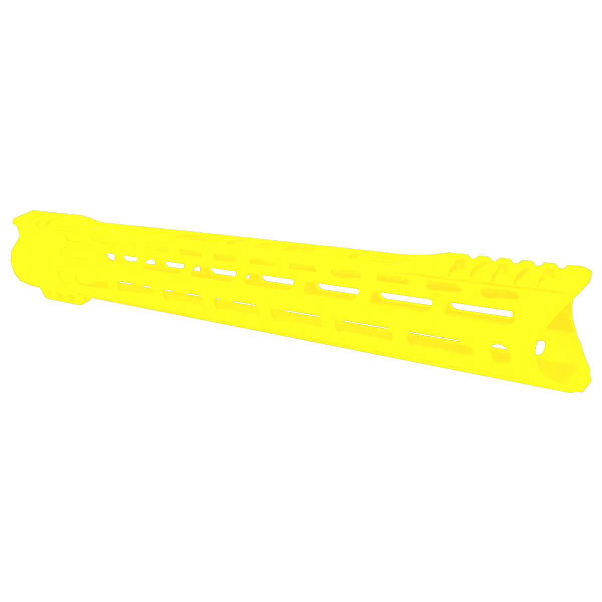 AR-15 Custom Hybrid Top Cut Super Slim MLOK Handguard 15" - Cerakote Lemon Zest