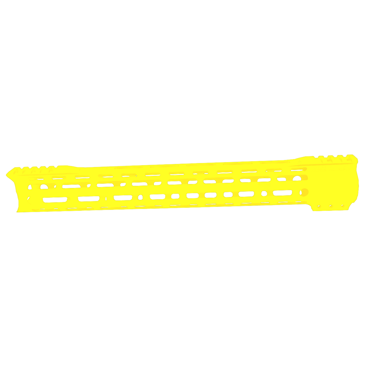 AR-15 Custom Hybrid Top Cut Super Slim MLOK Handguard 15" - Cerakote Lemon Zest