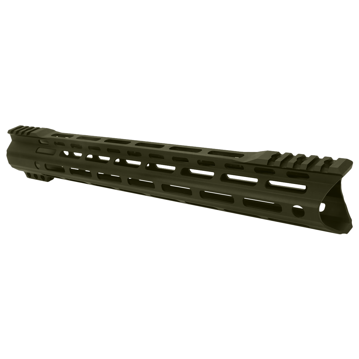 AR-15 Custom Hybrid Top Cut Super Slim MLOK Handguard 15" - Cerakote Magpul ODG