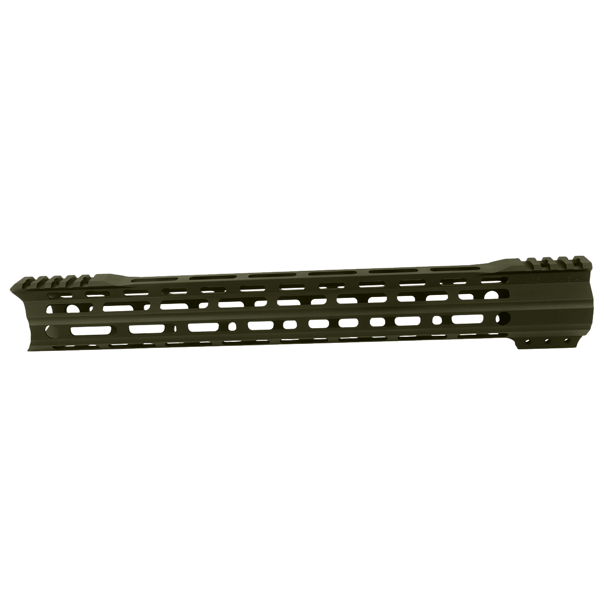 AR-15 Custom Hybrid Top Cut Super Slim MLOK Handguard 15" - Cerakote Magpul ODG