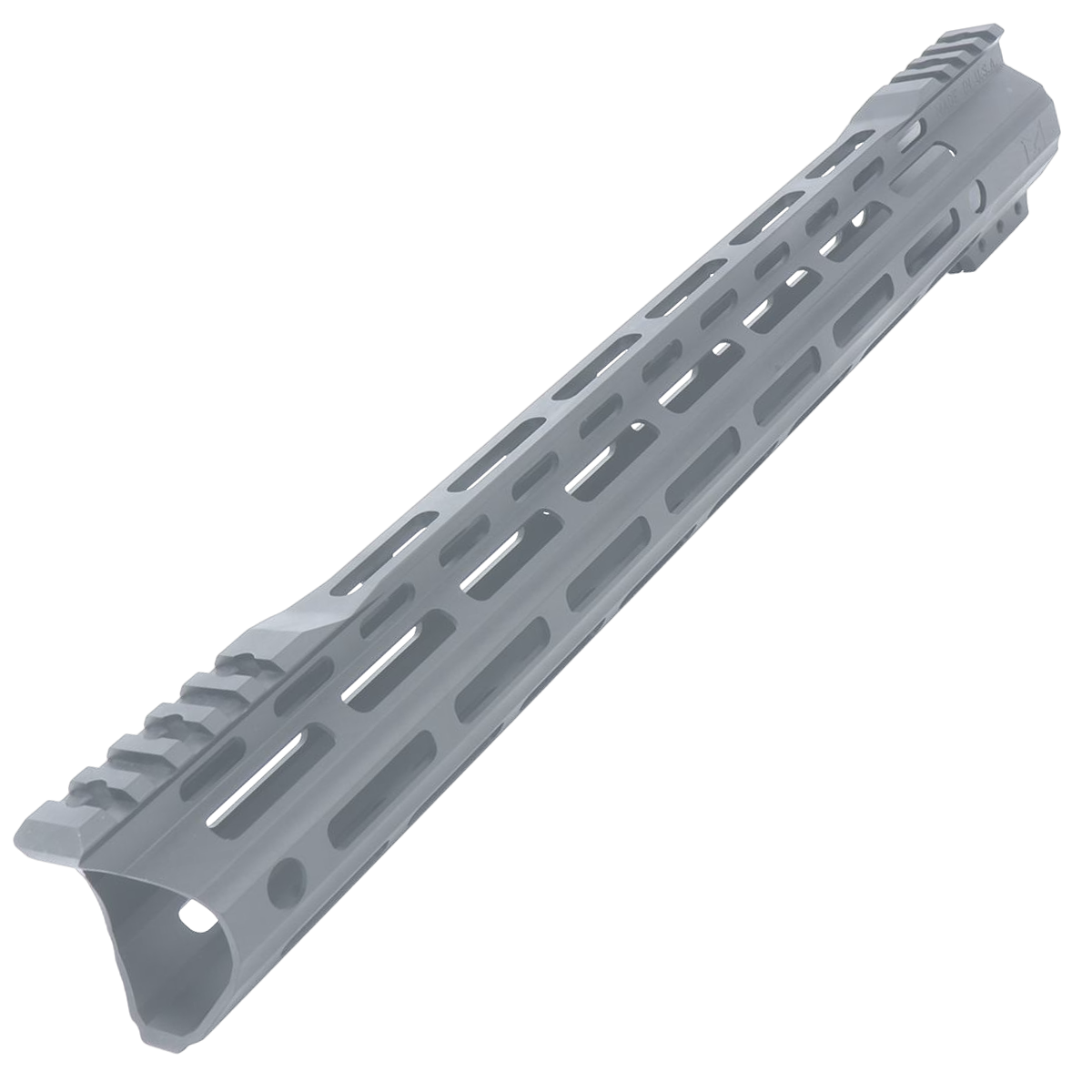 AR-15 Custom Hybrid Top Cut Super Slim MLOK Handguard 15" - Cerakote Sniper Gray