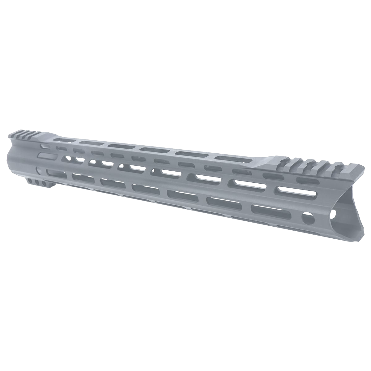 AR-15 Custom Hybrid Top Cut Super Slim MLOK Handguard 15" - Cerakote Sniper Gray