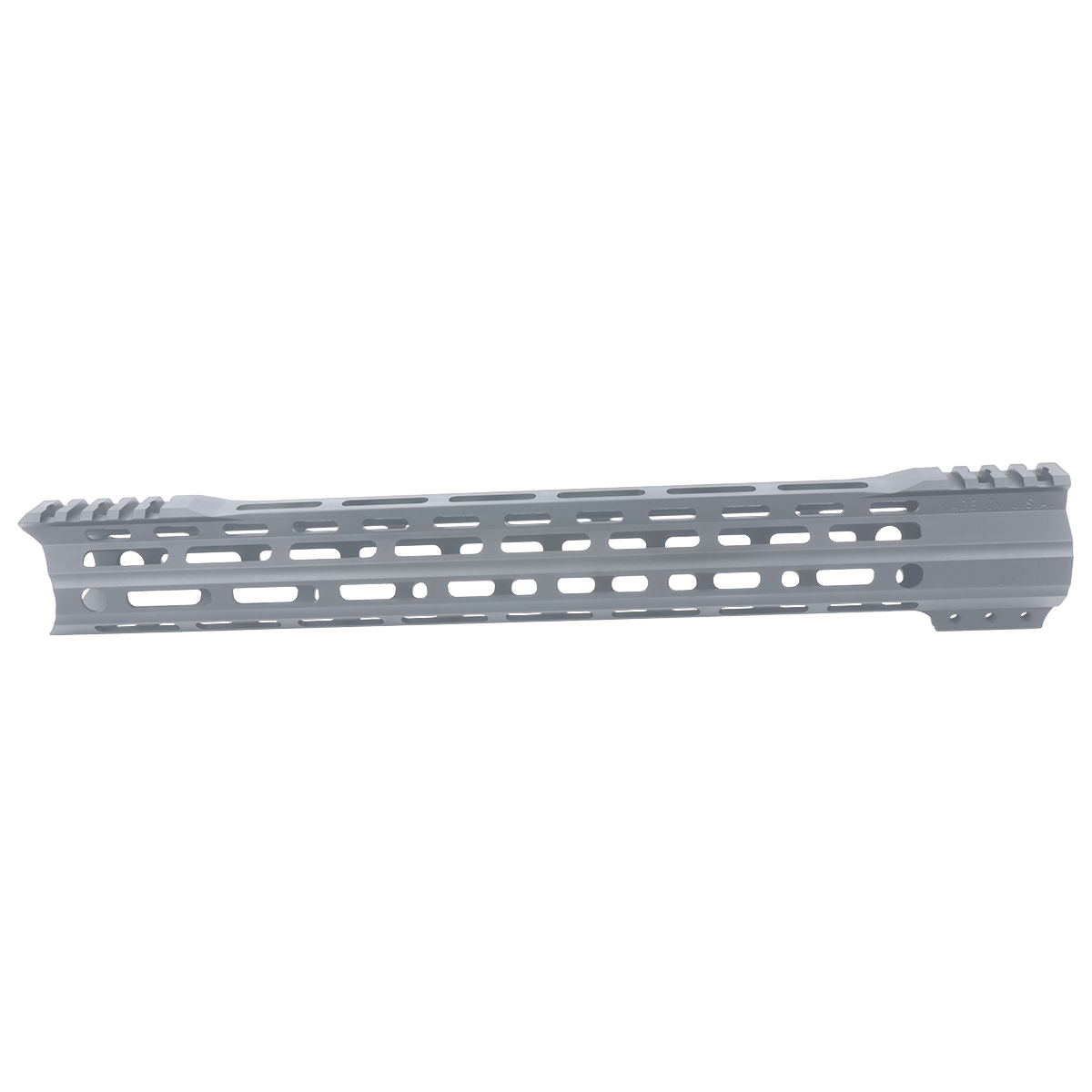AR-15 Custom Hybrid Top Cut Super Slim MLOK Handguard 15" - Cerakote Sniper Gray