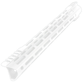 AR-15 Custom Hybrid Top Cut Super Slim MLOK Handguard 15" - Cerakote Storm Trooper White