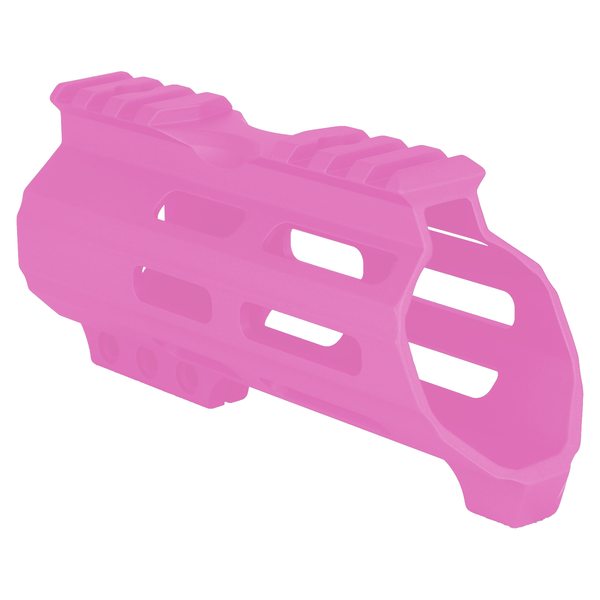 AR15 American Built Custom 5" Hybrid MLOK Handguard w/ Finger Stop - Sig Pink