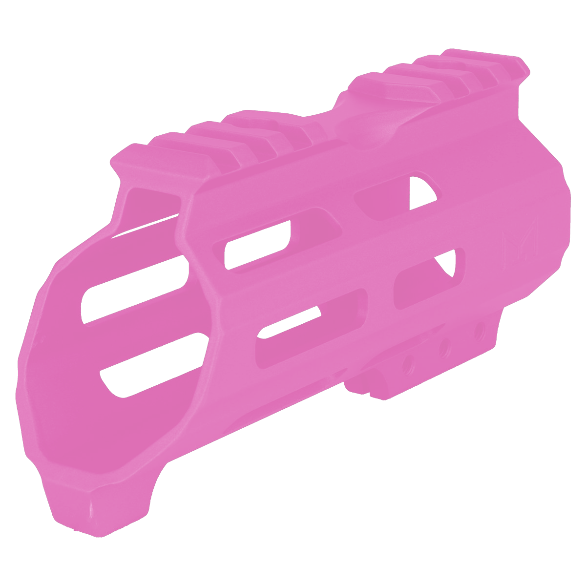 AR15 American Built Custom 5" Hybrid MLOK Handguard w/ Finger Stop - Sig Pink