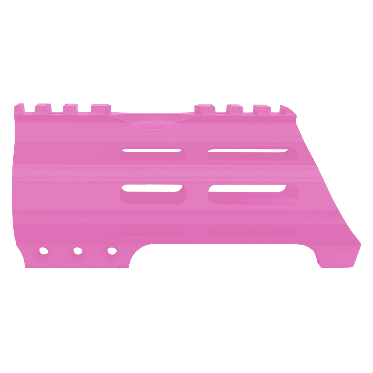 AR15 American Built Custom 5" Hybrid MLOK Handguard w/ Finger Stop - Sig Pink