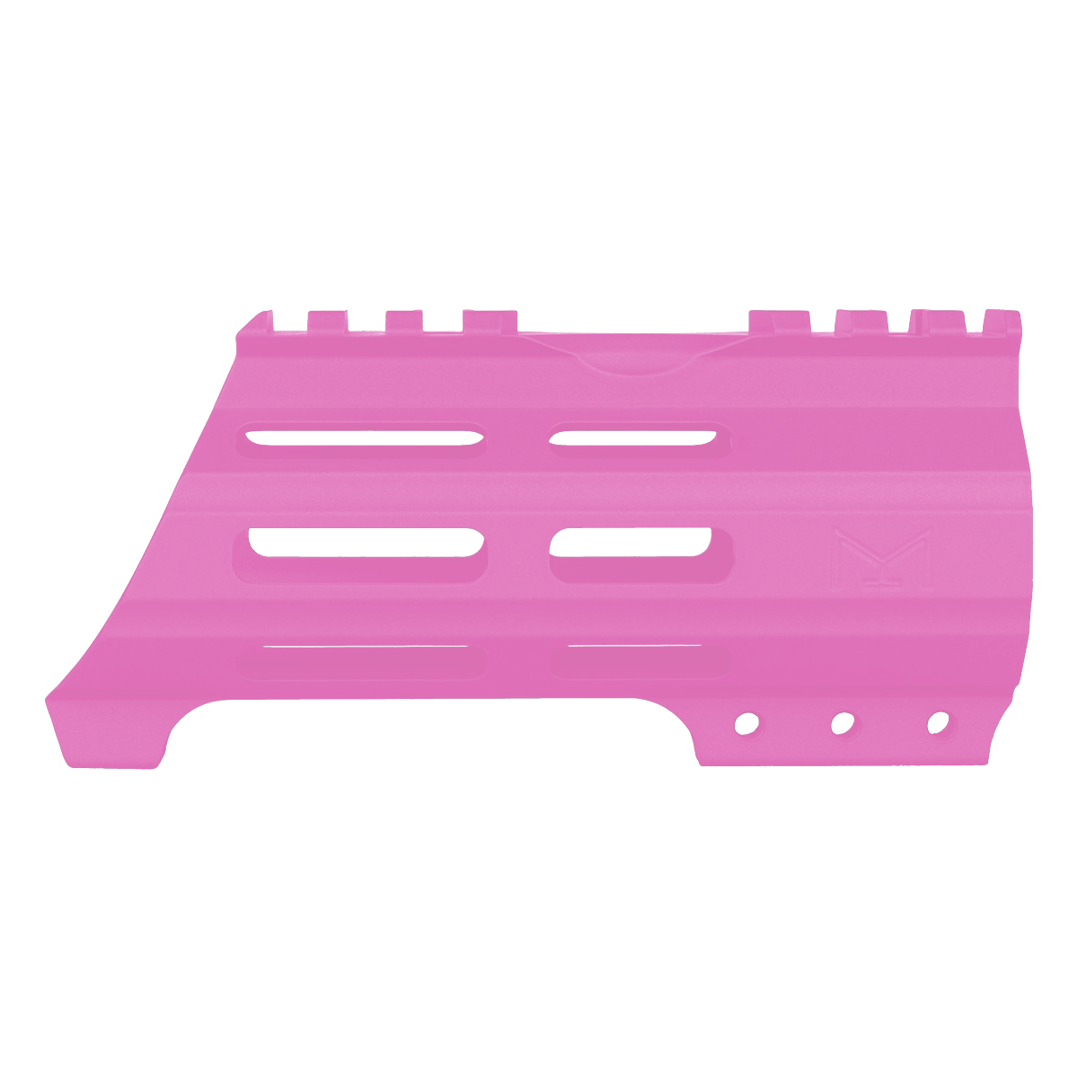 AR15 American Built Custom 5" Hybrid MLOK Handguard w/ Finger Stop - Sig Pink