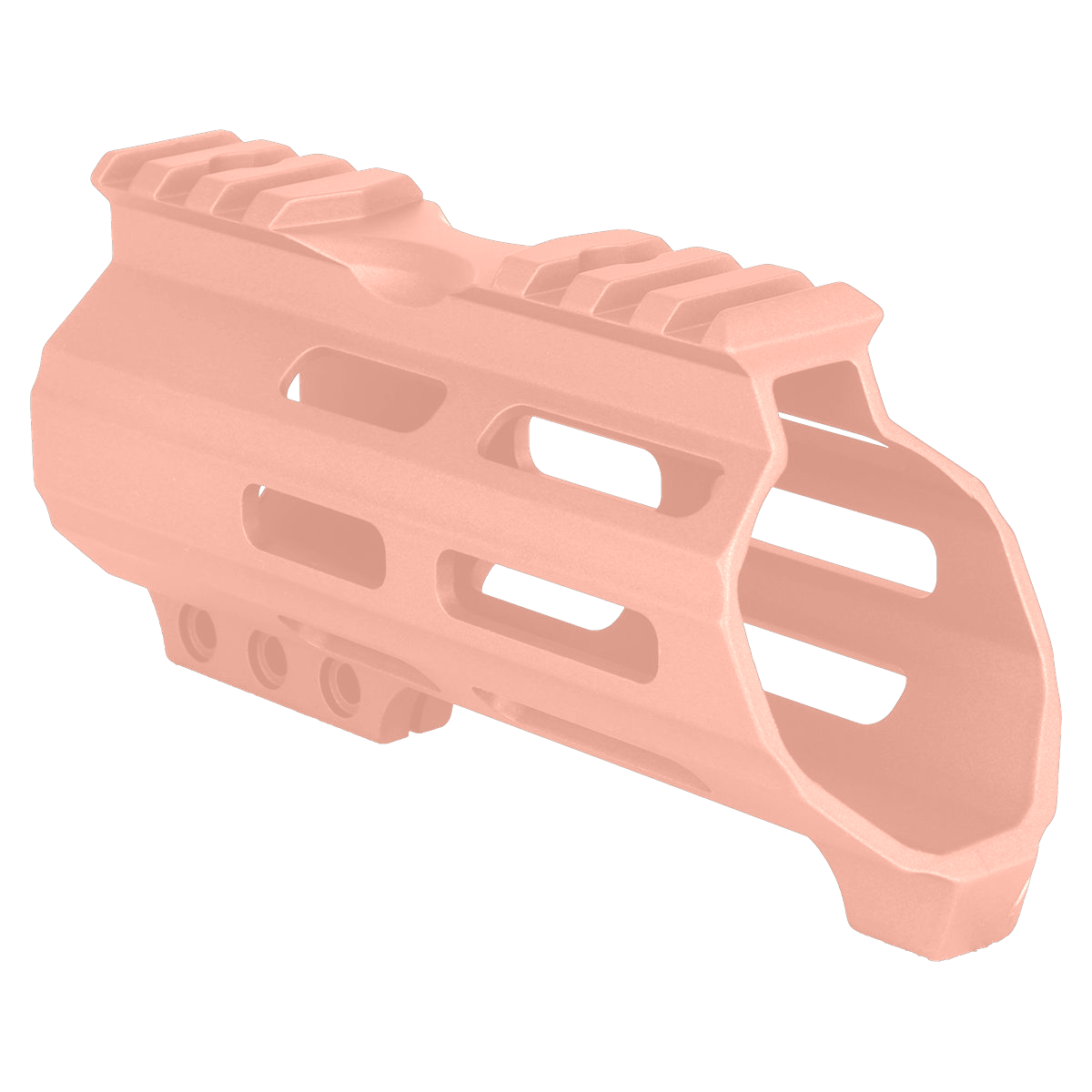 AR15 American Built Custom 5" Hybrid MLOK Handguard w/ Finger Stop - Rose Gold