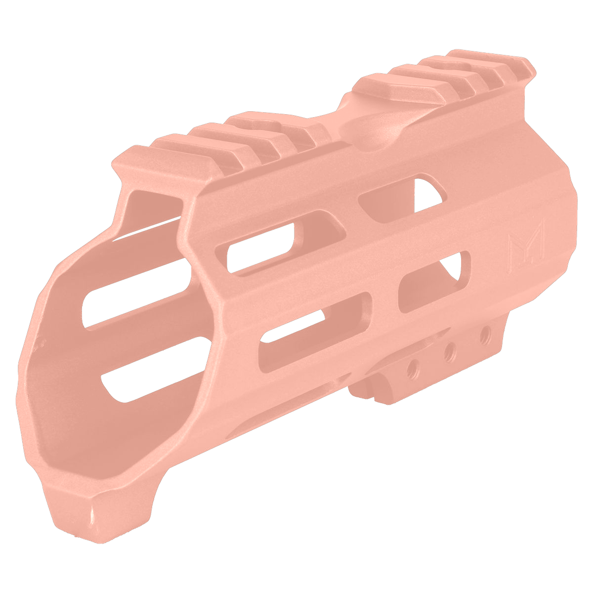 AR15 American Built Custom 5" Hybrid MLOK Handguard w/ Finger Stop - Rose Gold
