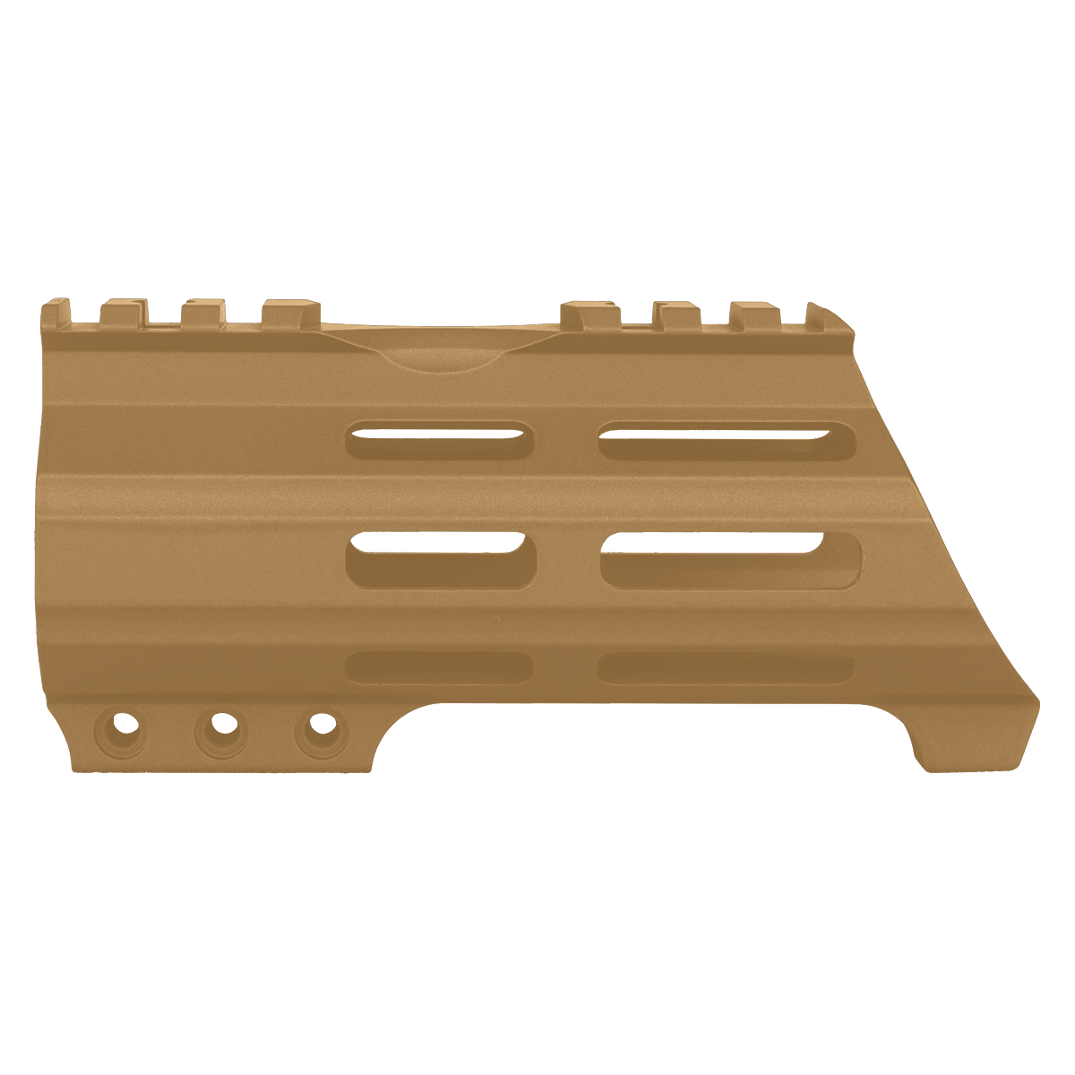 AR15 American Built Custom 5" Hybrid MLOK Handguard w/ Finger Stop- Burnt Bronze