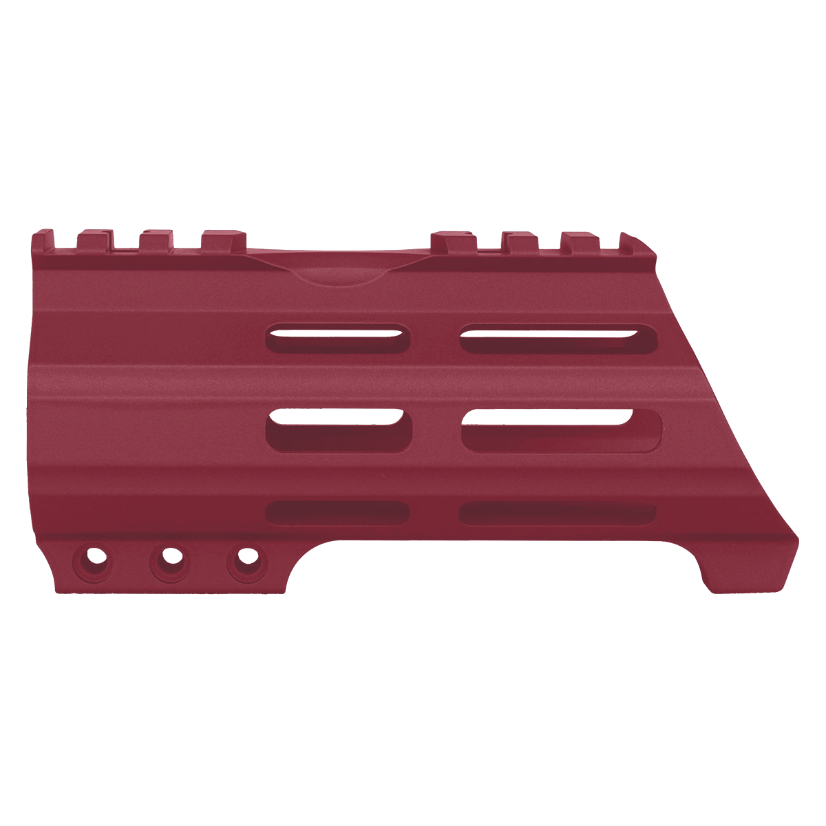 AR15 American Built Custom 5" Hybrid MLOK Handguard w/ Finger Stop- Cranberry Frost