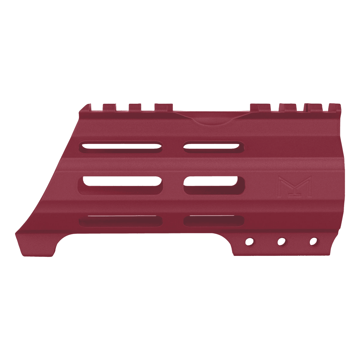 AR15 American Built Custom 5" Hybrid MLOK Handguard w/ Finger Stop- Cranberry Frost