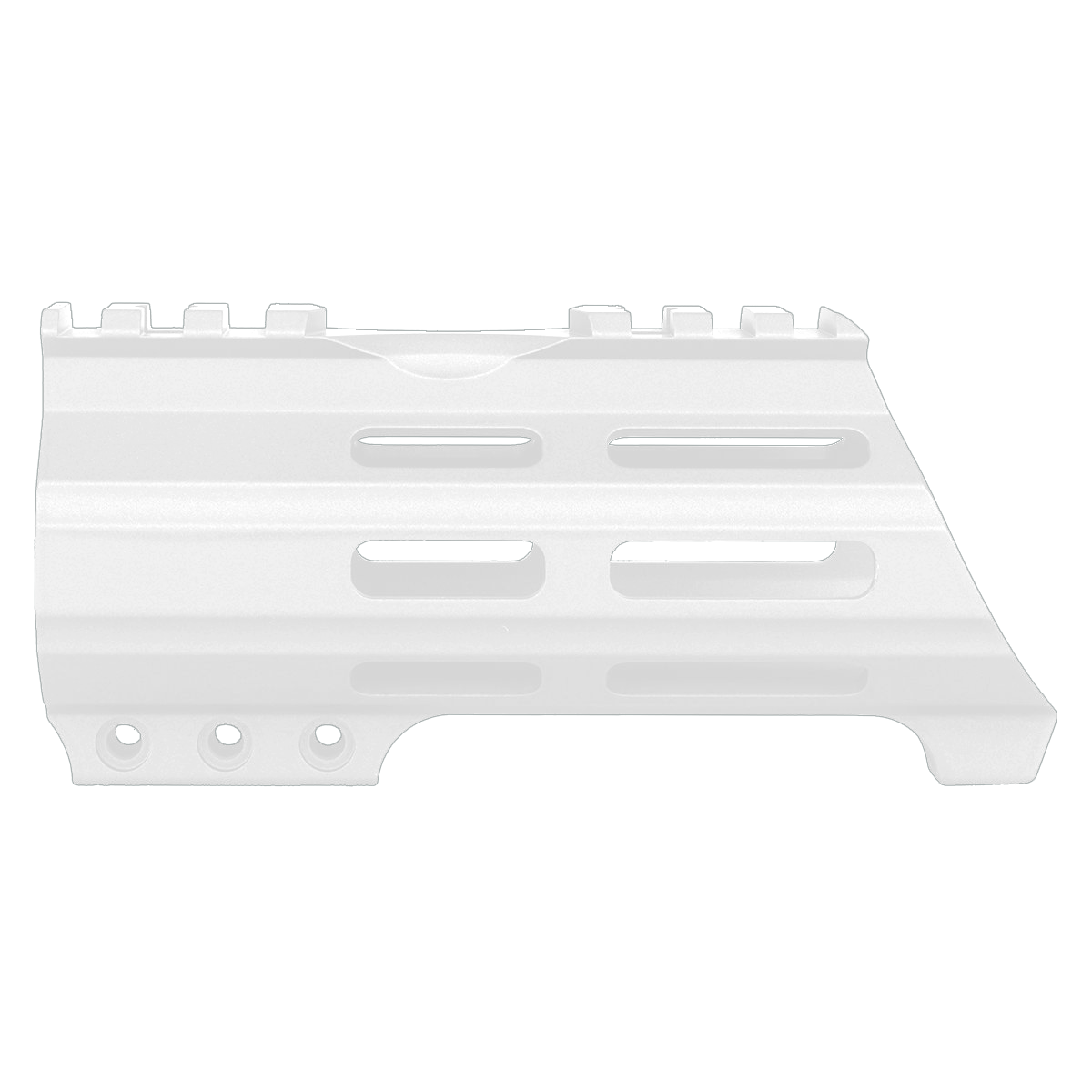 AR15 American Built Custom 5" Hybrid MLOK Handguard w/ Finger Stop- White